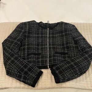 ASOS Faux Tweed Bomber